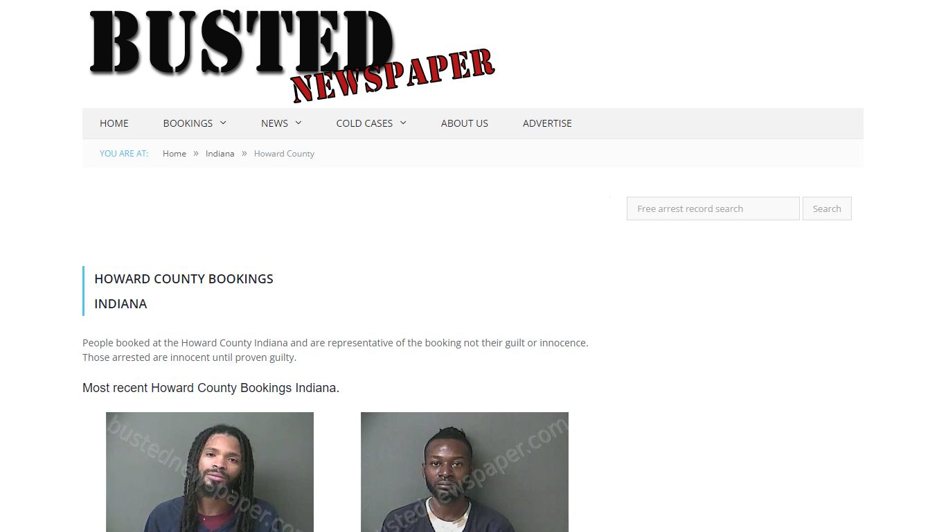 Howard County, IN Mugshots - BUSTEDNEWSPAPER.COM